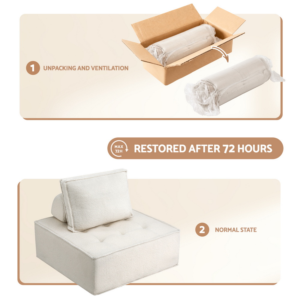 Artiss Floor Sofa Lounge Chair 6 Seater with Pillow โ image 6