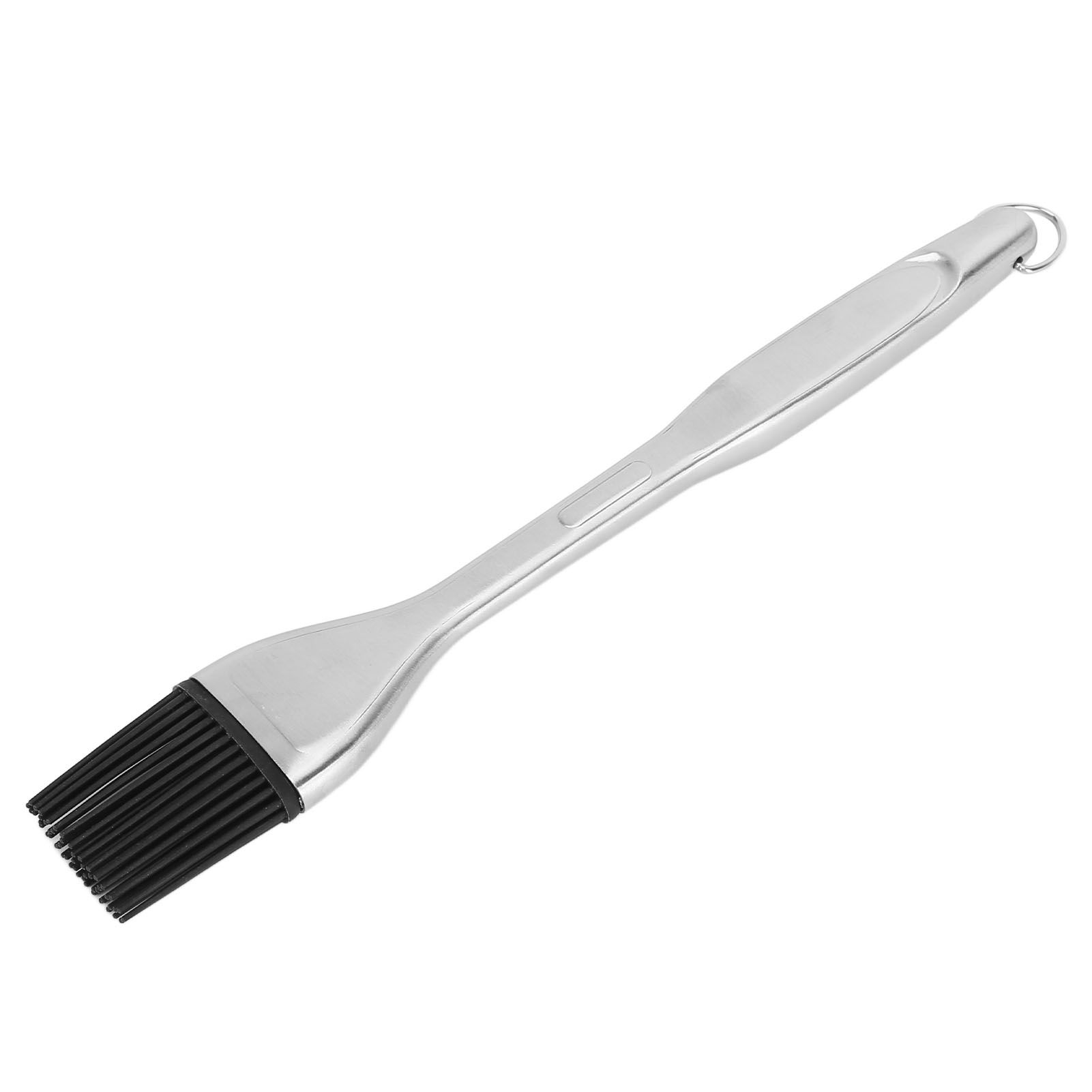 Silicone Brush Stainless Steel Handle High Temperature Resistant Kitchen Baking Barbecue Sauce Oil BrushStraight Handle Black — image 6