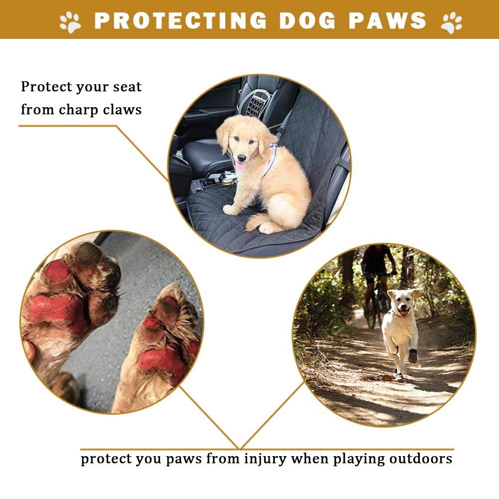 4 pcs Waterproof Dog Boots, Dog Outdoor Shoes, Dog Rain Shoes, Running Shoes for Medium to Large Dogs with — image 4