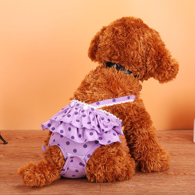 Pet Dog Menstrual Pants Cotton Pink S Black L Size: L; Neck (cm): 32-38; Bust (cm): 44-50; Back length (cm): 31-35; Recommended pet weight (kg): 7.0 - 10.0 โ image 3