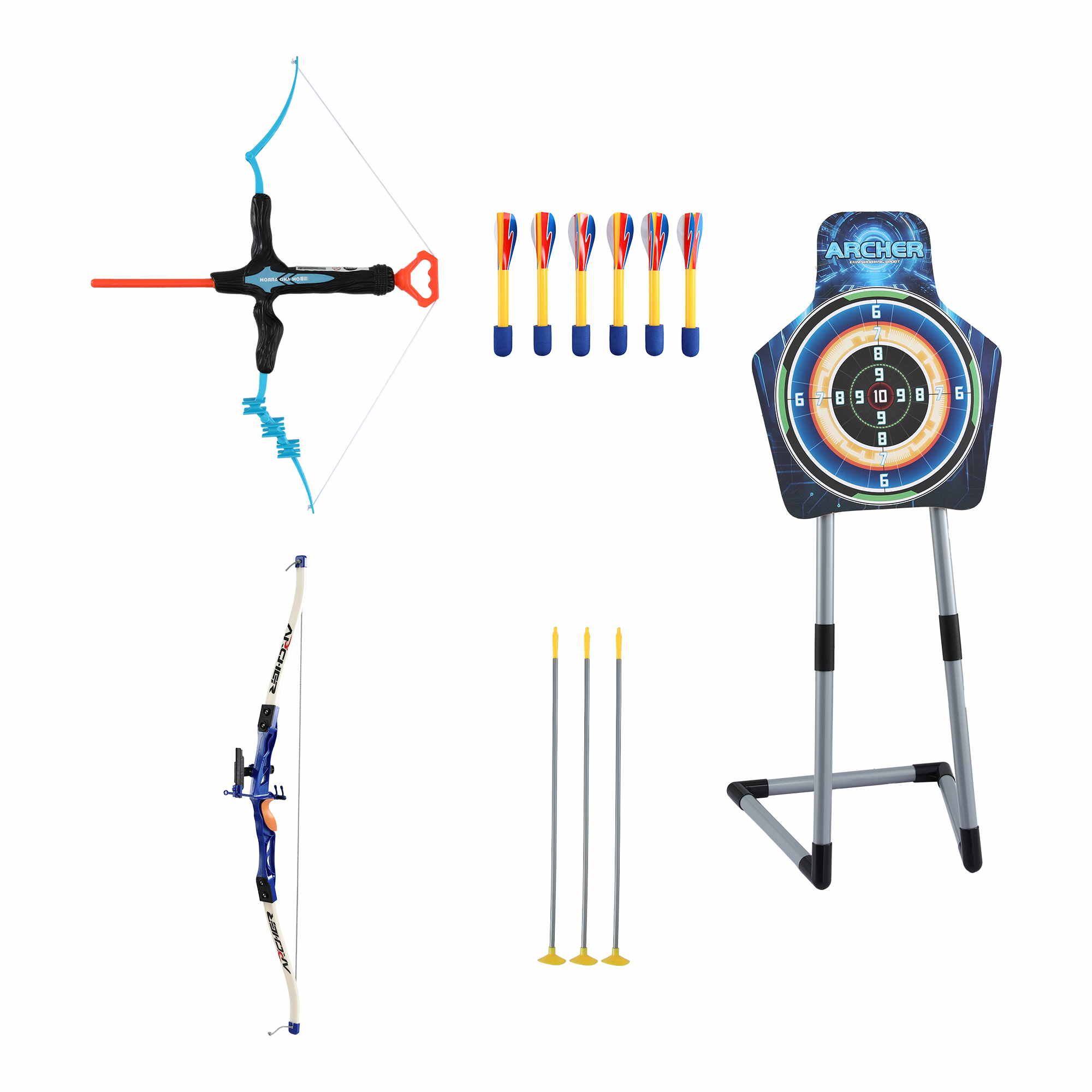 Keezi Kids Bow and Arrow Set Toy Archery Standing Target Suction Cup Arrows โ image 3