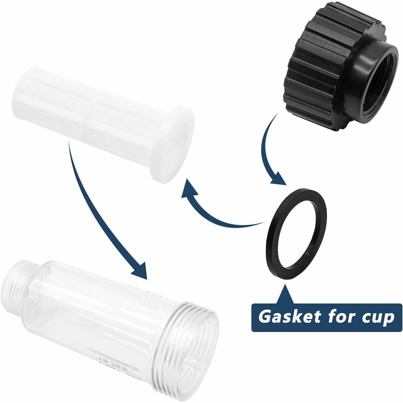 Water Filter With Filter Insert For Pressure Washers 4.730-059.0 - 3/4" Fitting For K2 To K7 - 3 Pack — image 4