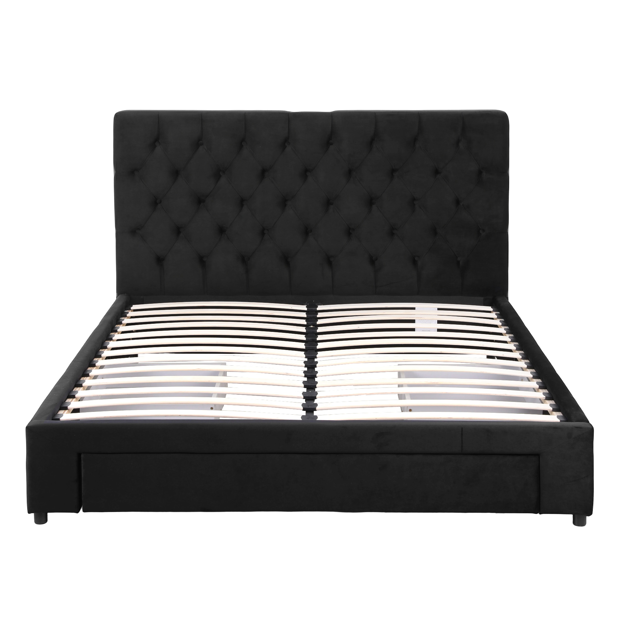 Artiss Queen Bed Frame Storage Charging Station Upholstered 3 Drawers USB Type-C โ image 3