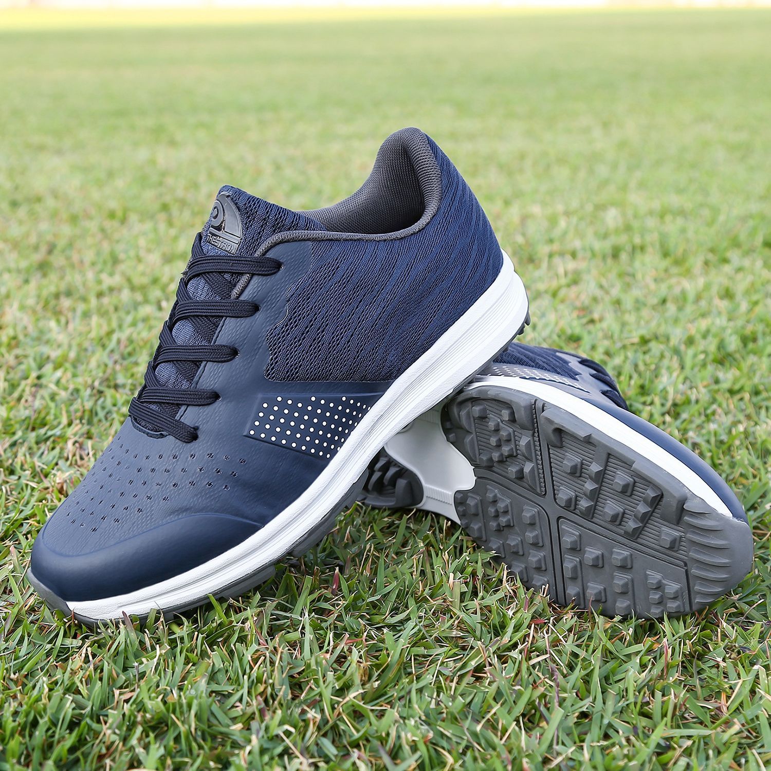 THESTRON Mens Golf Shoes Waterproof Non Slip gray green US 13-EUR 49 โ image 4