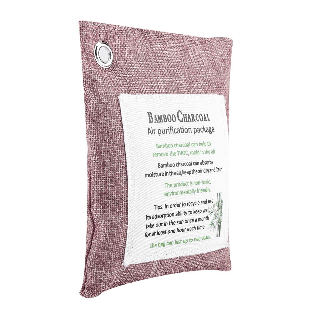 8 Colors Air Purifying Bag Activated Charcoal Bamboo Odor Purifyer Car Deodorizer Peachpuff โ image 2
