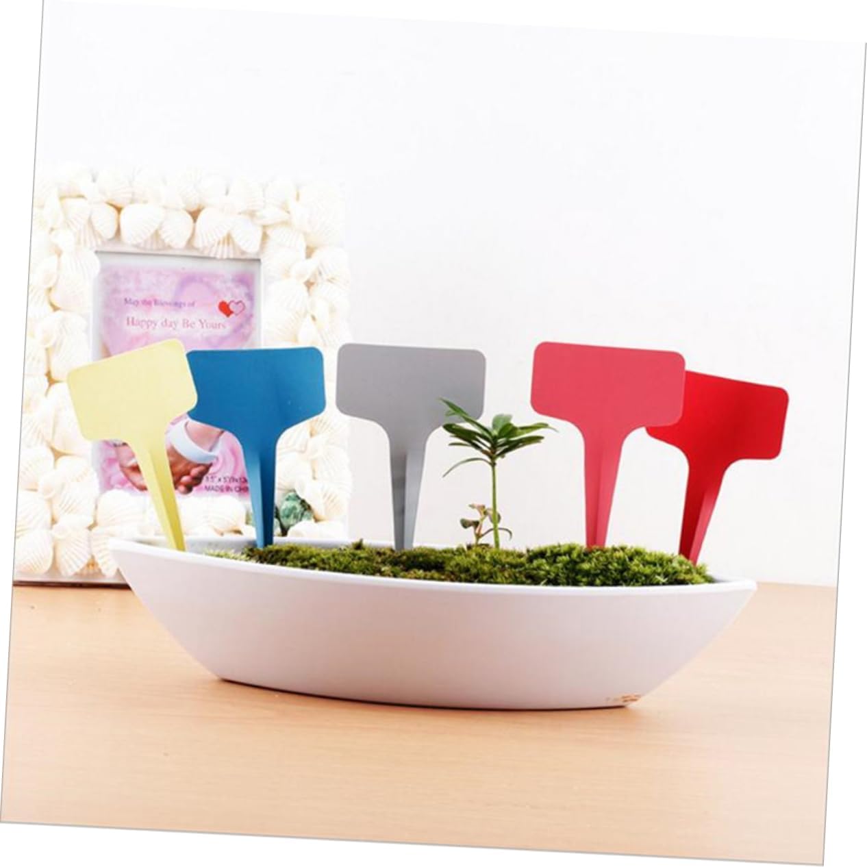 100 Pack 6cm x 10cm White Plant Labels Outdoor Weatherproof Garden Tags for Plant Identification and Labeling — image 6