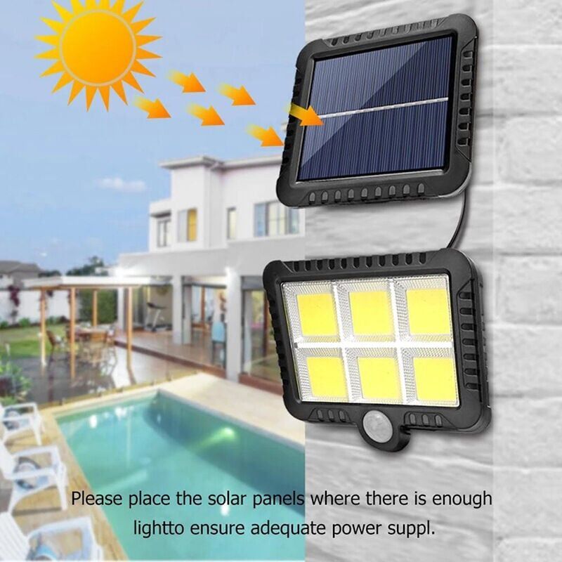 Outdoor Solar Light with 56 LED Motion Sensor IP65 Waterproof 120 Degree Solar Garden Light with Cable, 5m — image 4