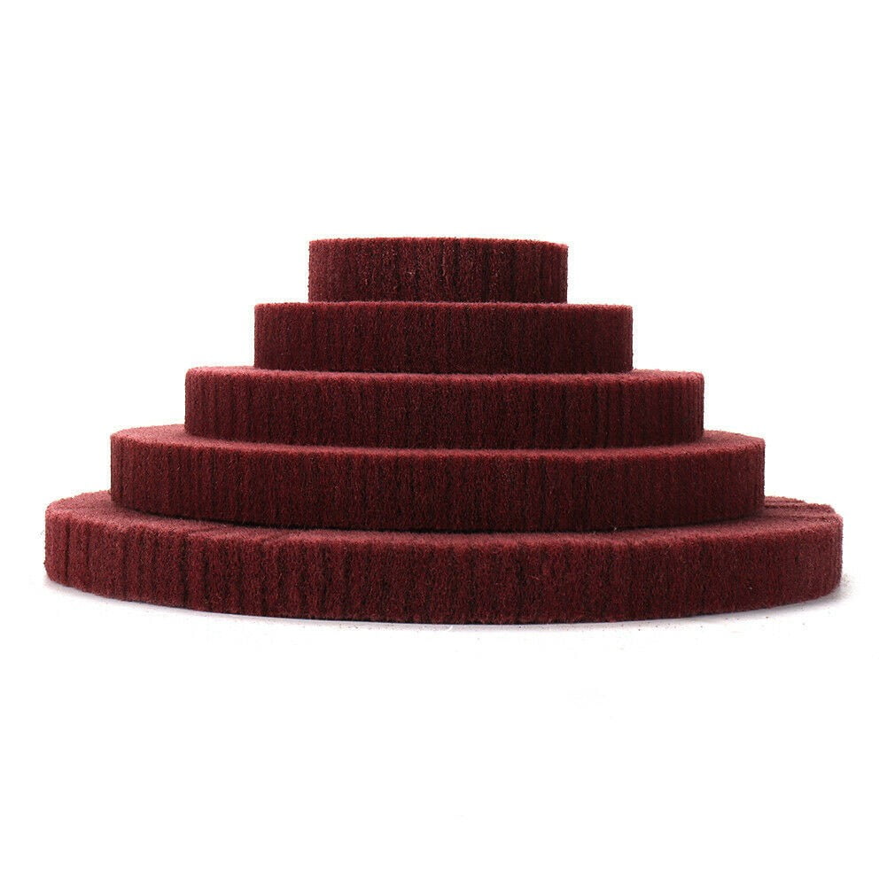 4”~12“ Nylon Fiber Flap Polishing Wheel Disc Non-Woven Abrasive Buffing 320-Grit 125Mm Smile Home 125Mm — image 6