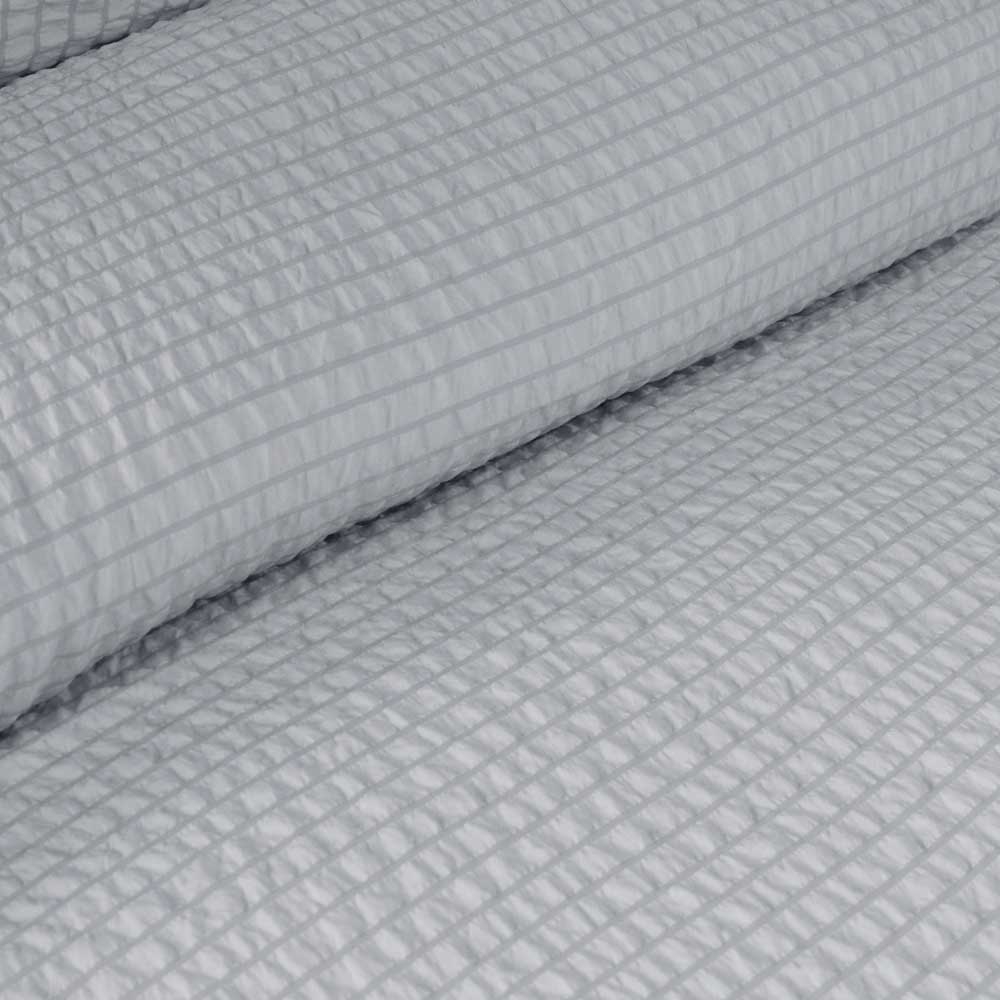 Ardor Ingrid Silver Seersucker Stripe Quilt Cover Set Double — image 3
