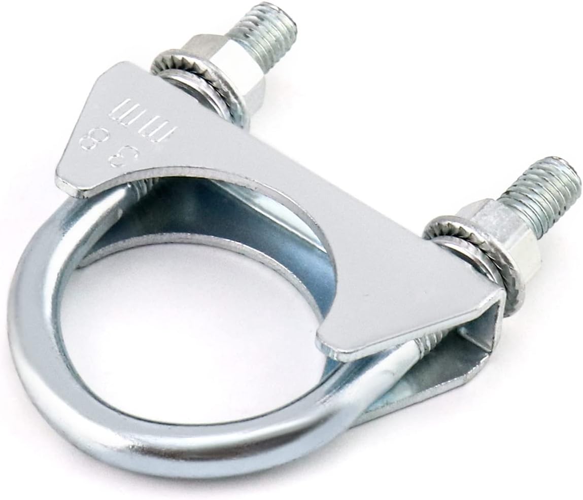 U-Bolt Muffler Tip Exhaust Hook, 1-1/2" OD 2Pcs Stainless Steel Universal Silencer Exhaust Clip β image 4