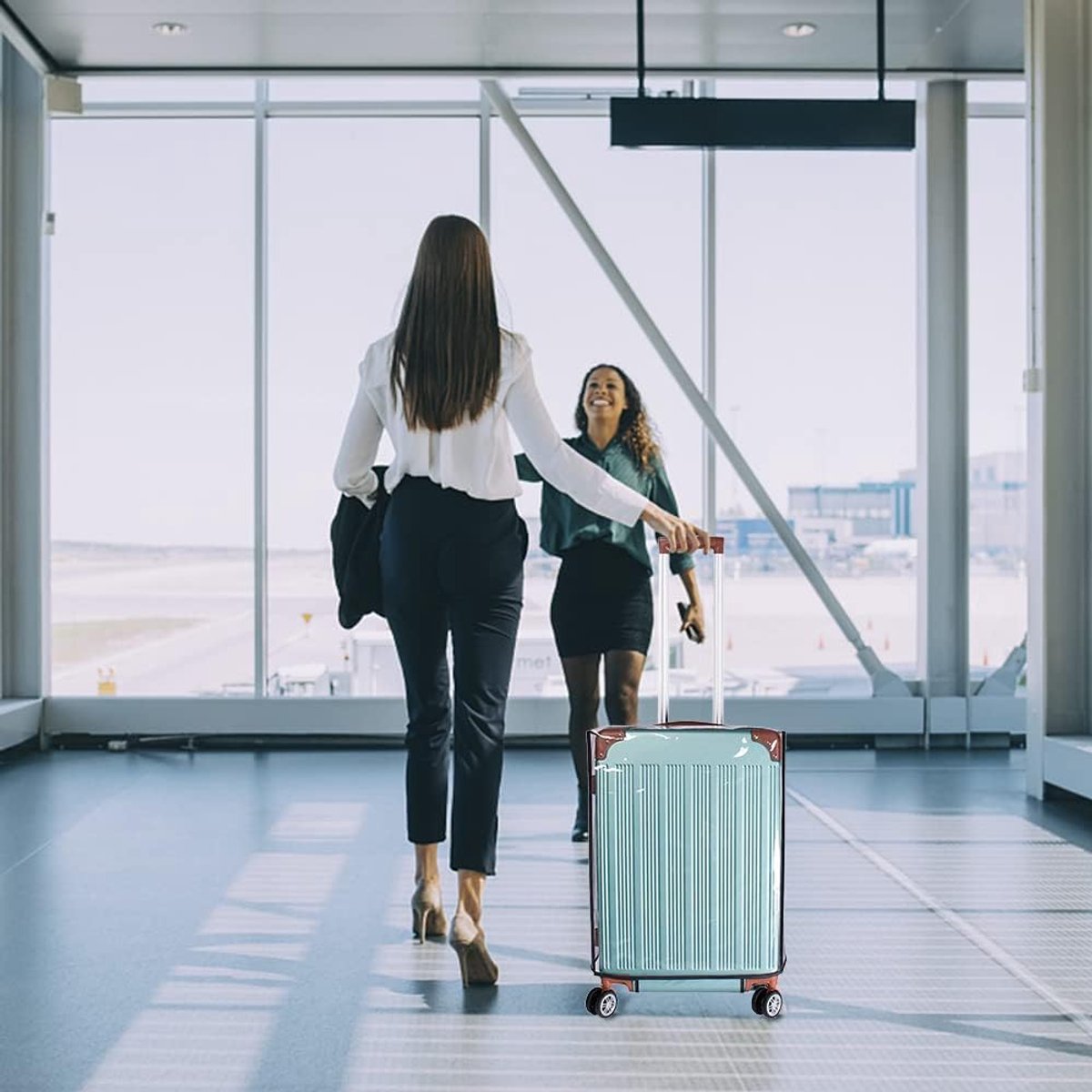 Transparent PVC Suitcase Protective Cover - 20 Inch - Anti-Dirt & Anti-Abrasion Dust Cover — image 5