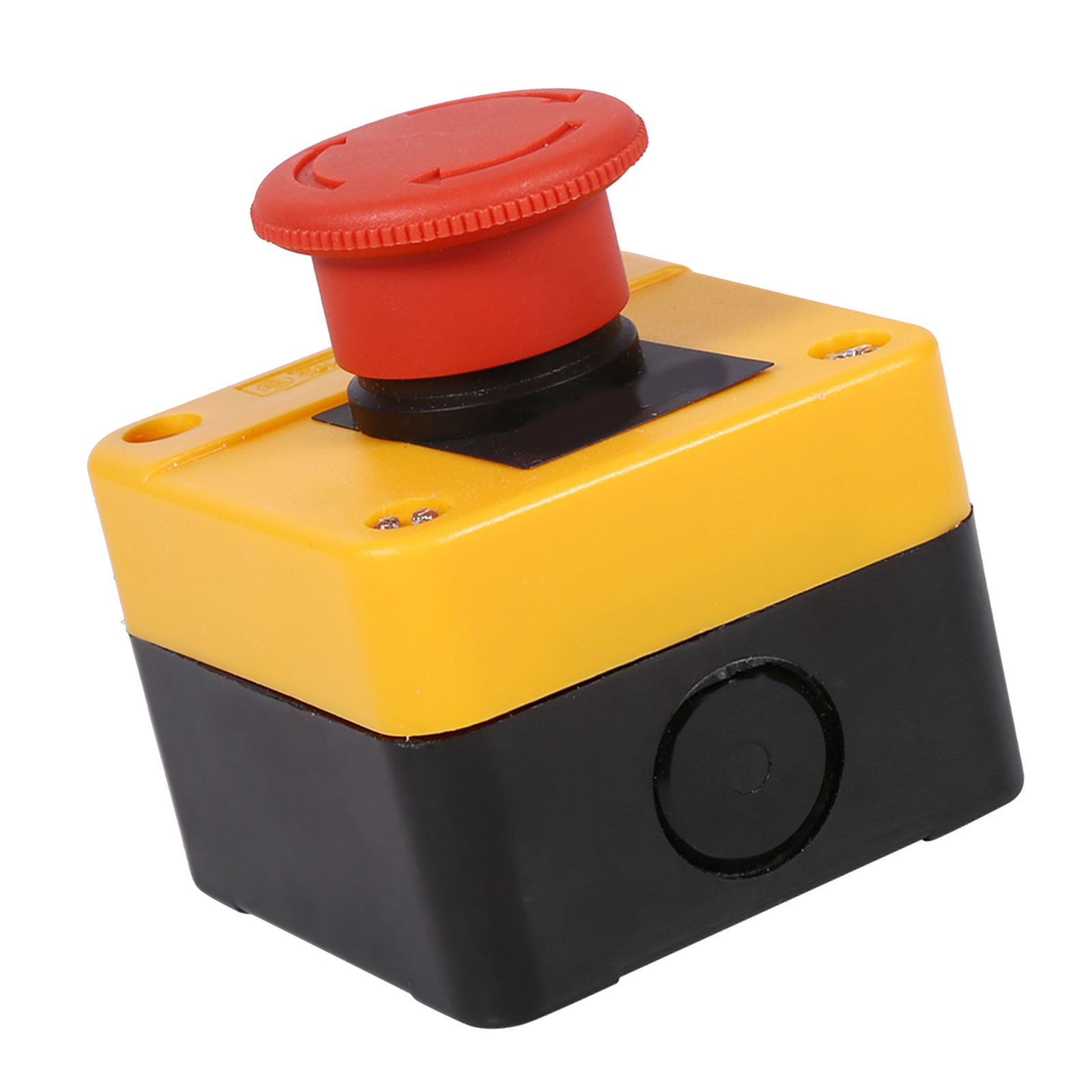 1Pc 660V 10A Plastic Shell Red Sign Emergency Stop Mushroom Push Button Switch New — image 5