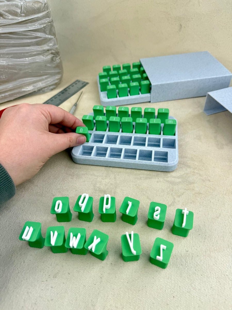 Alphabet Stamps – Lowercase letters, for clay pots/fondant, DIY, 26 alphabet book — image 3