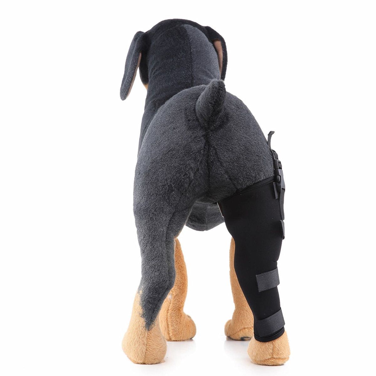 Dog Hind Right Leg Brace for Surgery Recovery, Puppy Rear Leg Protector with Stable Support, Prevents Licking Chewing Wounds, Aids Post-Op Recovery — image 4