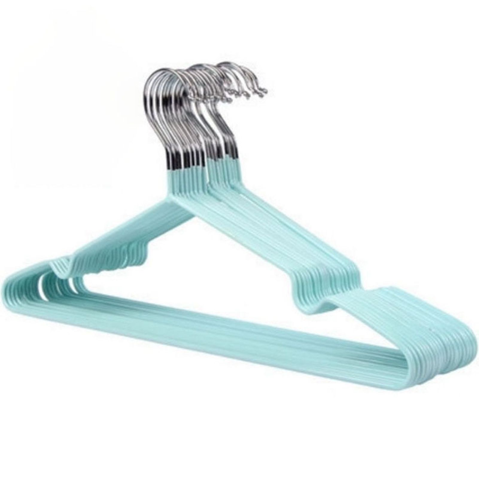 Clothes Hangers Prevent Slip Space Saving Heavy Duty Dry Wet Thick Clothes Hangers for Home Dormitory Green โ image 2