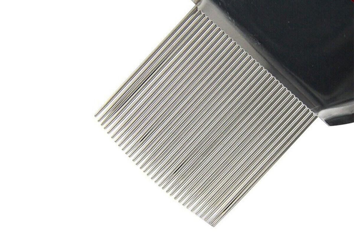 Stainless Steel Pet Flea Comb Fine Tooth Grooming Tool for Dogs Cats - Red โ image 4