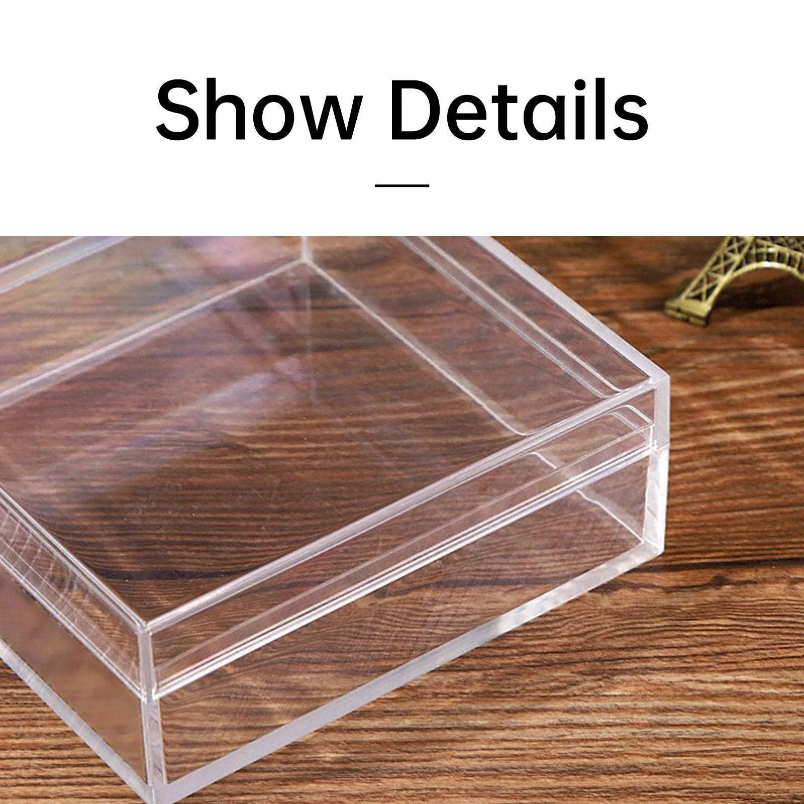 10pcs Clear Acrylic Plastic Boxes Square Storage Containers for Food Small Item - 10pcs-85-85-85 โ image 5