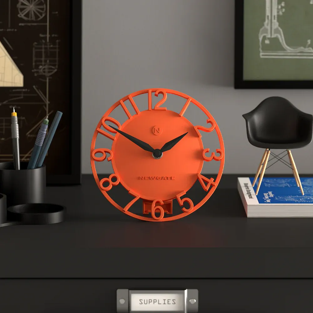 Newgate Timewarp Mantel Clock-Orange — image 4