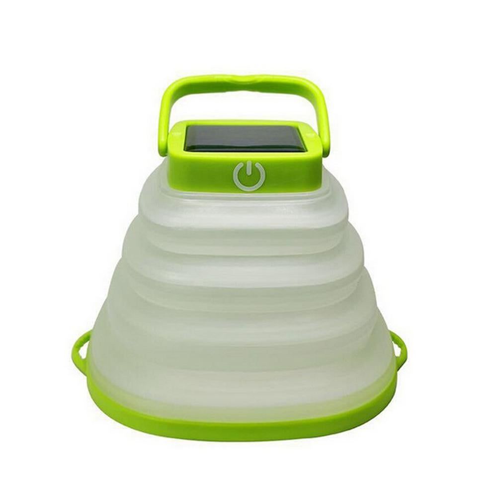 2Pcs Collapsiable Solar Lamp -Black and Green โ image 4
