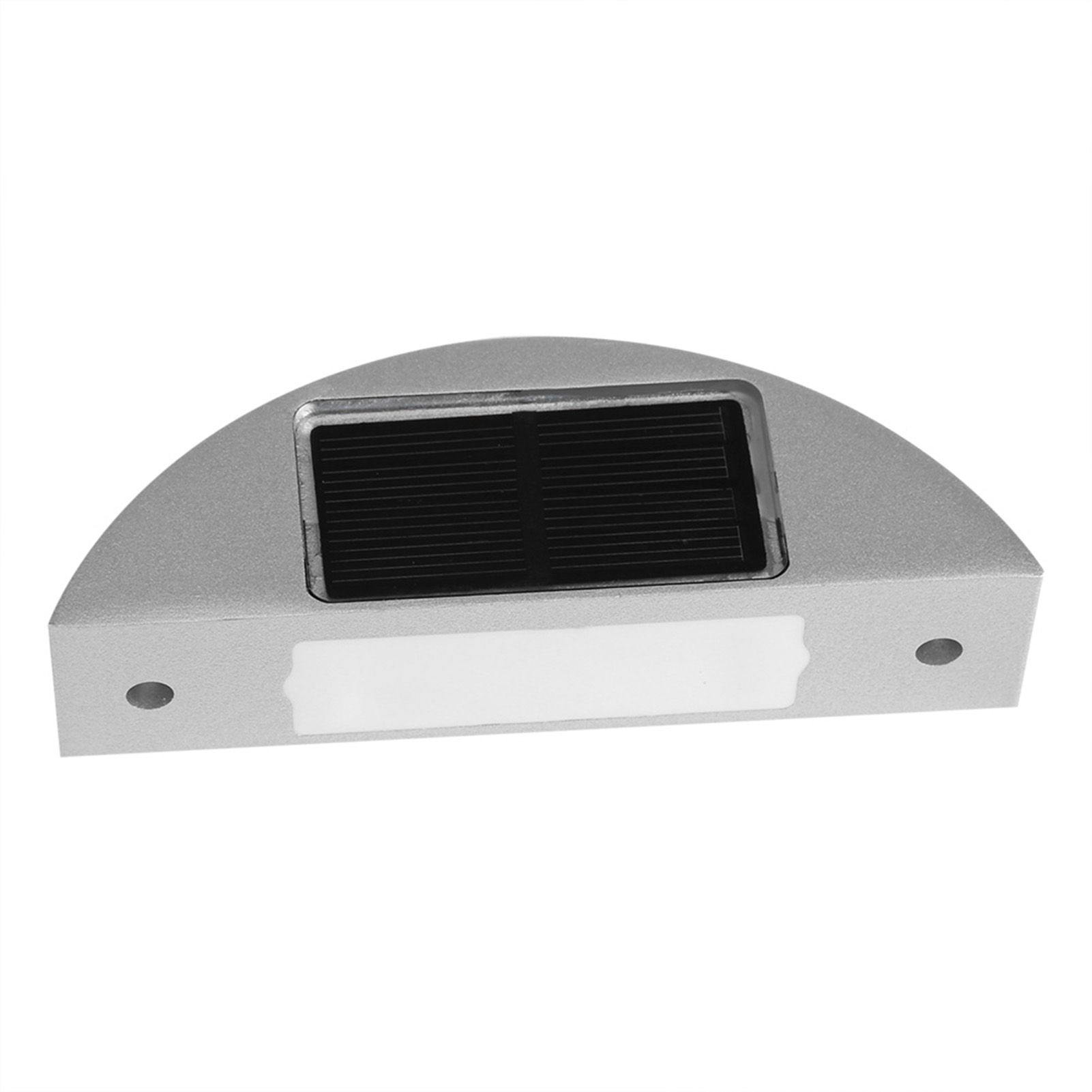 Casting Aluminum Solar Power 6 LED Waterproof Driveway Pathway Light Road Step Lamp Red — image 5