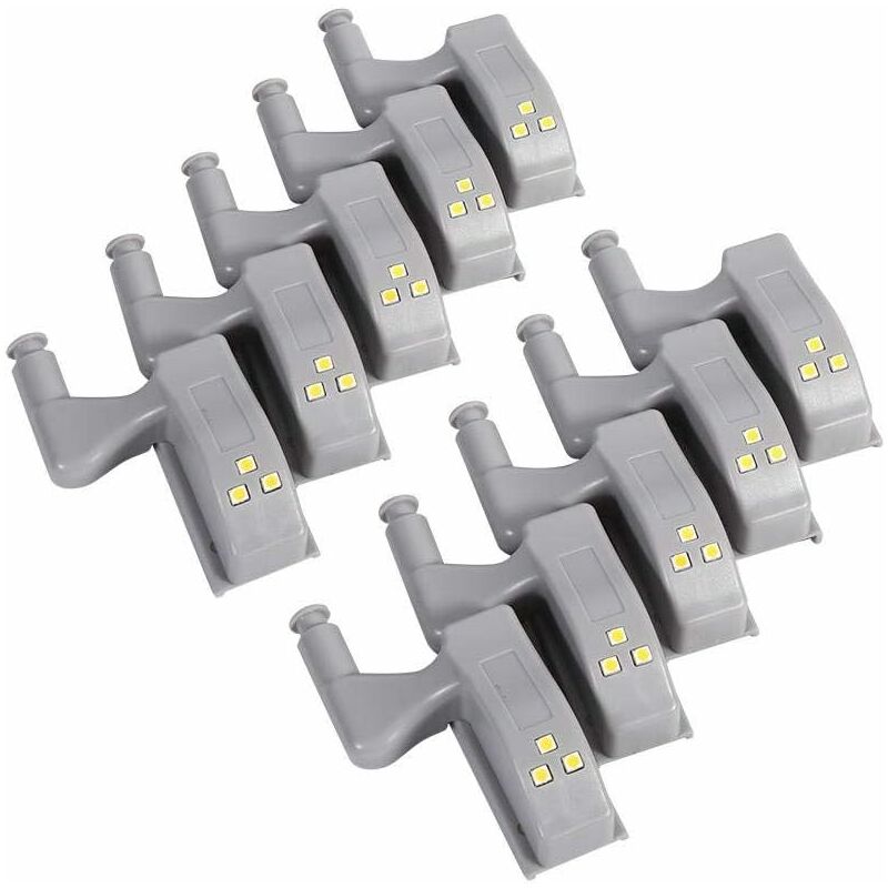 10 pcs LED Hinge Sensor Light For Cupboard Wardrobe Kitchen Night Lamp Wardrobe Cabinet Night Light