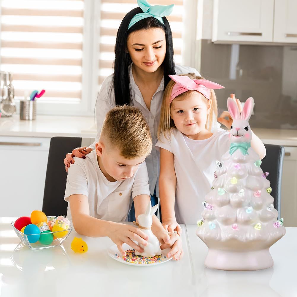 Creative Easter Bunny Figine Bunny Crafts Easter Ornaments Resin Easter Bunny Decor,Cute Easter Decorations for The Home — image 4