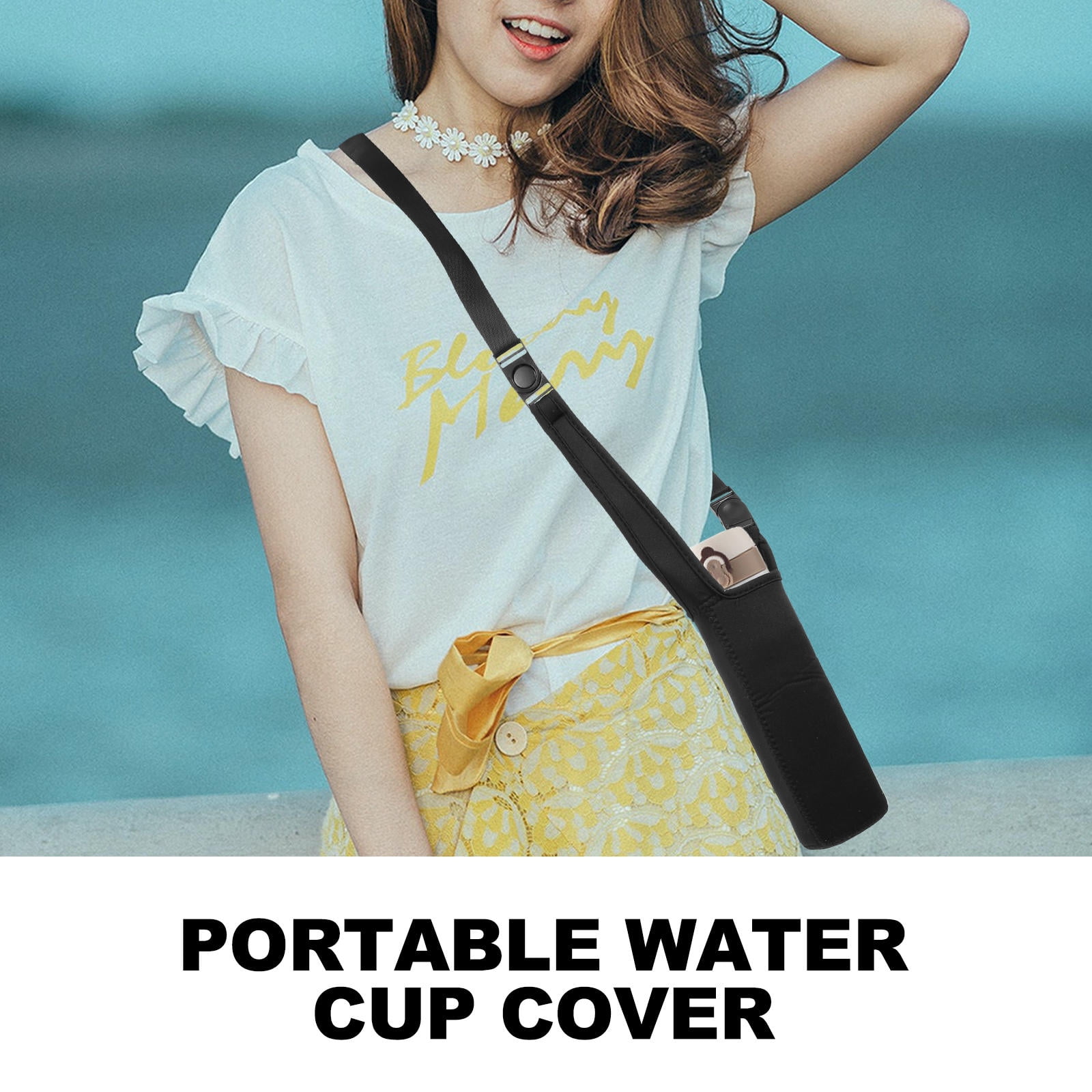 2Pcs Black Water Bottle Pocket Sleeve for Insulation and Heat Retention โ image 4