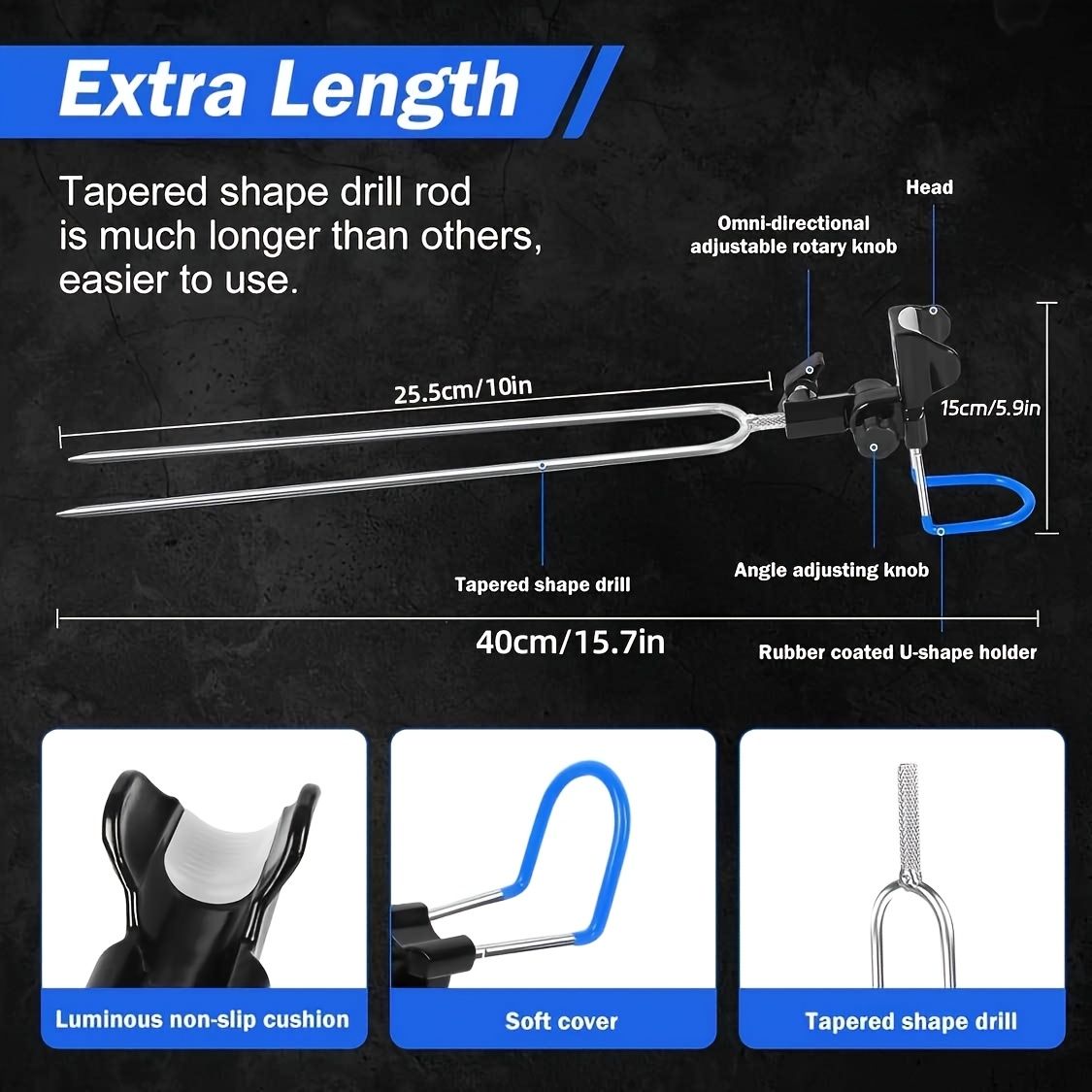 1-piece set upgraded shore fishing rod stand — image 6