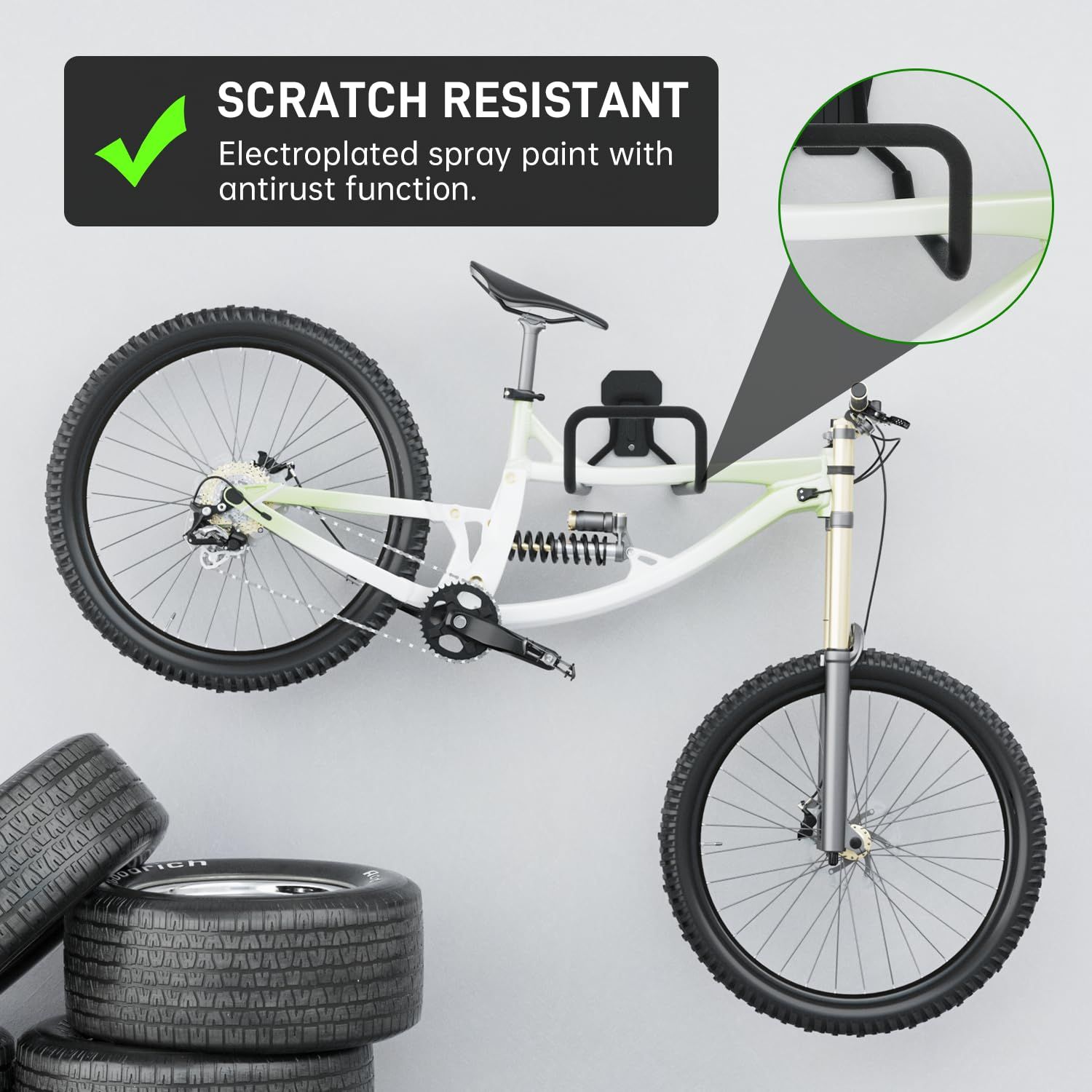 Garden Hose Holder Wall Mount,Heavy Duty Water Hose Hanger for Garage Outside,Metal Hose Reels Hose Rack for Garden Hose โ image 4