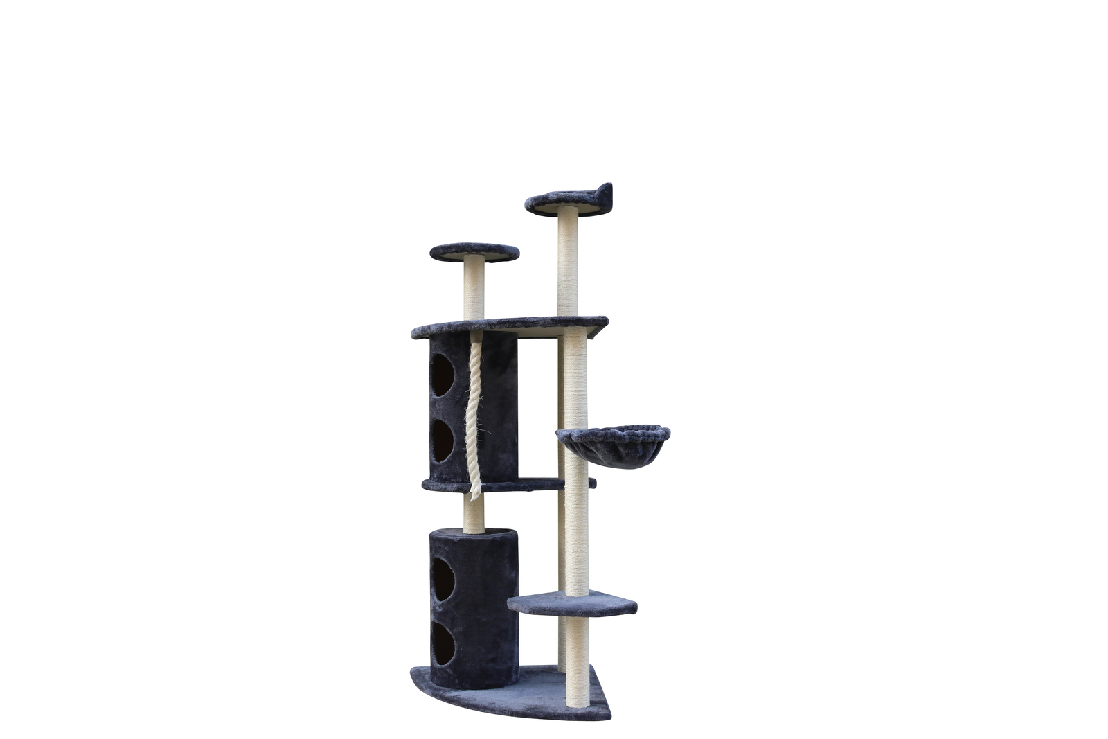 YES4PETS 170cm XL Multi Level Cat Scratching Post Tree Post Furniture House Tower - Grey โ image 2