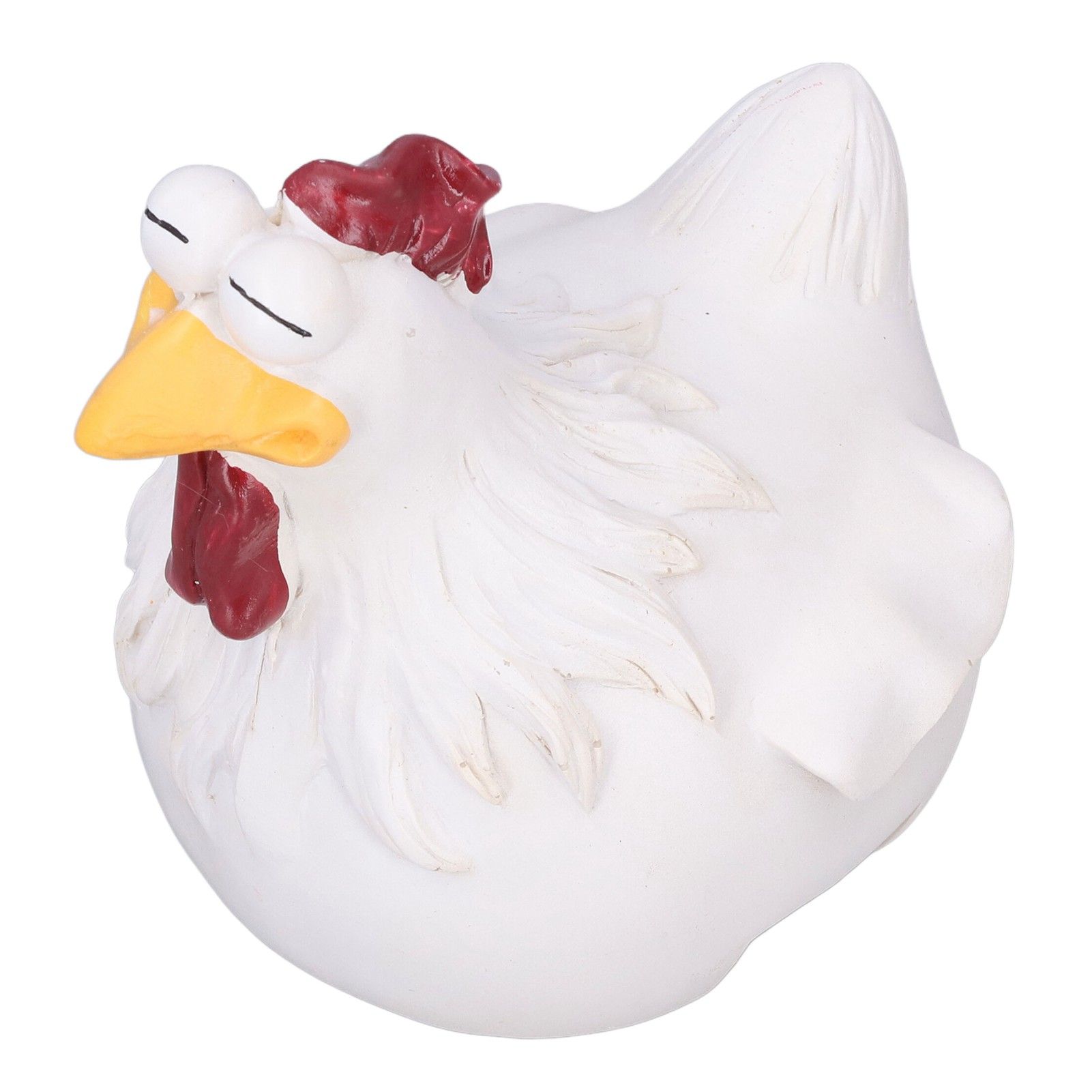 Big Eye Chicken Ornaments Funny Chicken Statues for Garden Stairs Farm Patio BackyardA — image 2