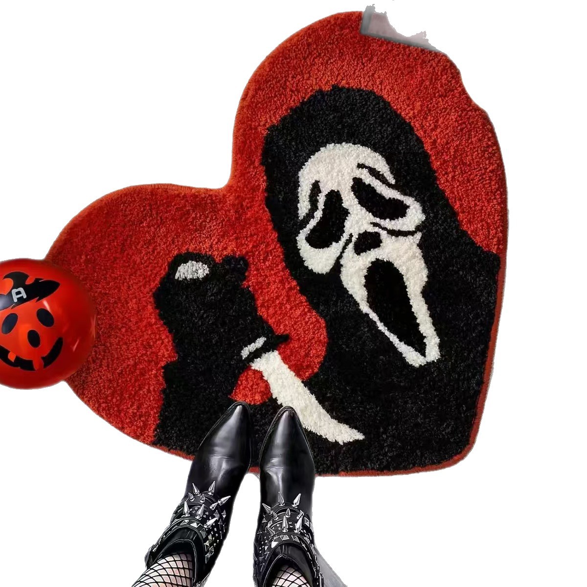 Halloween Faux Cashmere Area Rug - Festive Spooky Decor Floor Mat — image 2