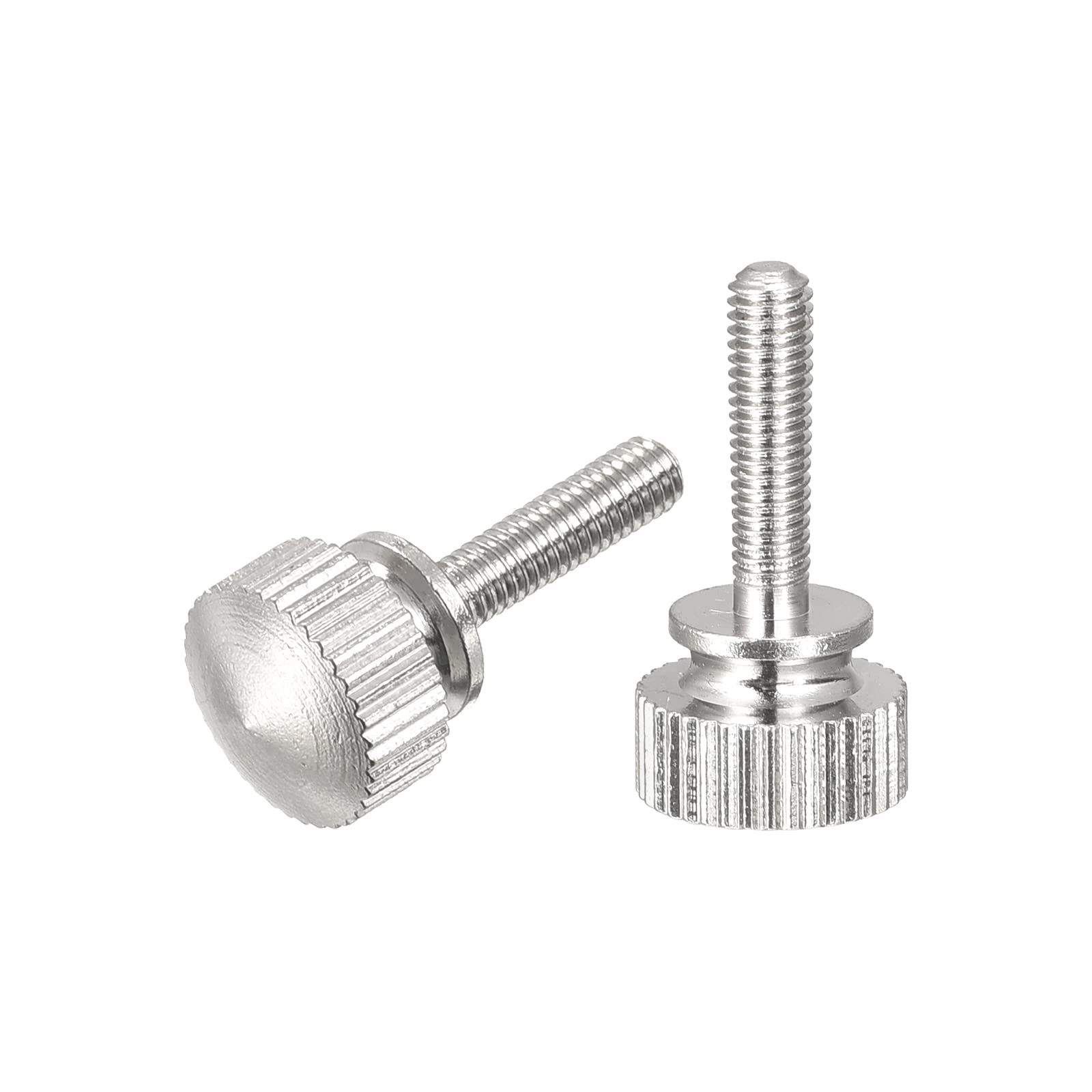 Knurled Thumb Screws, M3x12mm Brass Shoulder Bolts Grip Knobs Fasteners, Nickel Plated 2Pcs ornamental products โ image 2