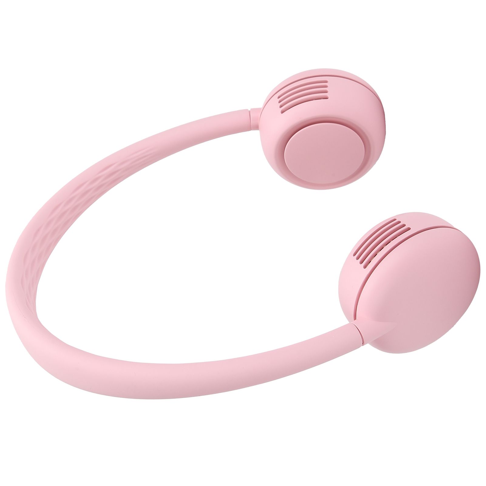 Fanless Hanging Neck Fan Adjustable USB Charging Silent Sports Fan for Home School OutdoorPink 2000mAh — image 5