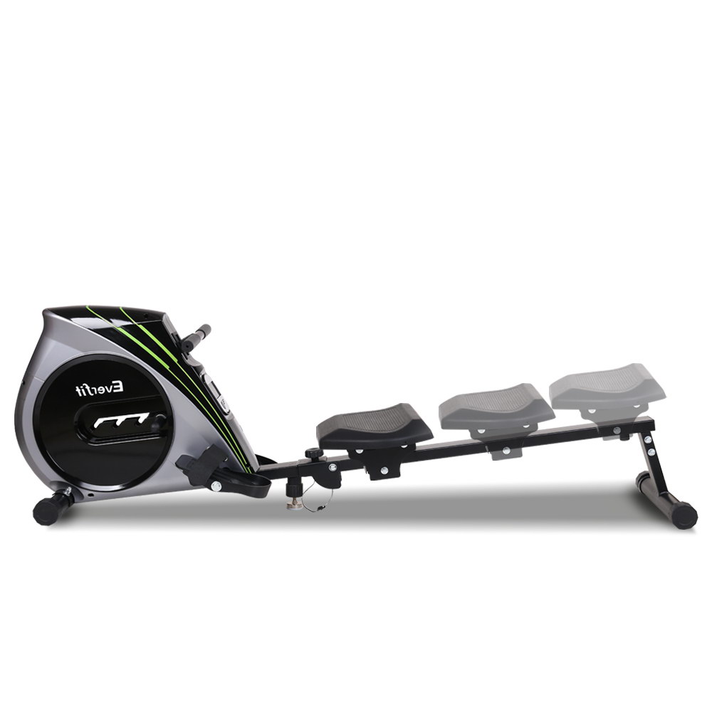 Everfit Rowing Machine Rower Elastic Rope Resistance Fitness Home Cardio Silver โ image 3