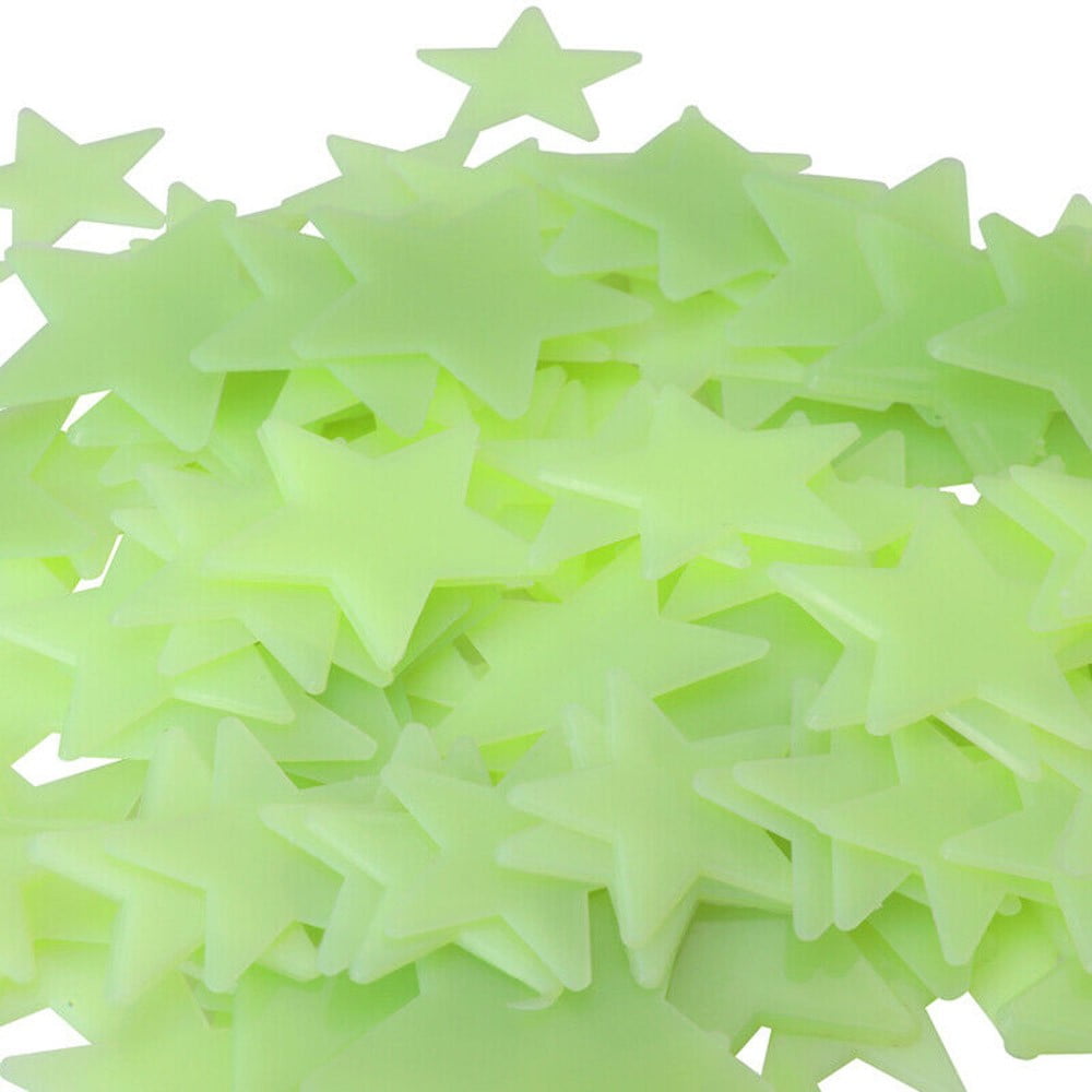 200 Pcs 3D Stars Glow In the Dark Luminous Fluorescent Wall Stickers Room Decors ā image 5