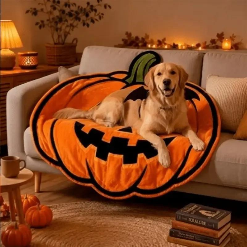 π Halloween Pumpkin-Shaped Flannel Throw Blanket, Soft & Warm, Must-Have Creative Home Decor! π/90*90cm(35.43*35.43in) β image 6
