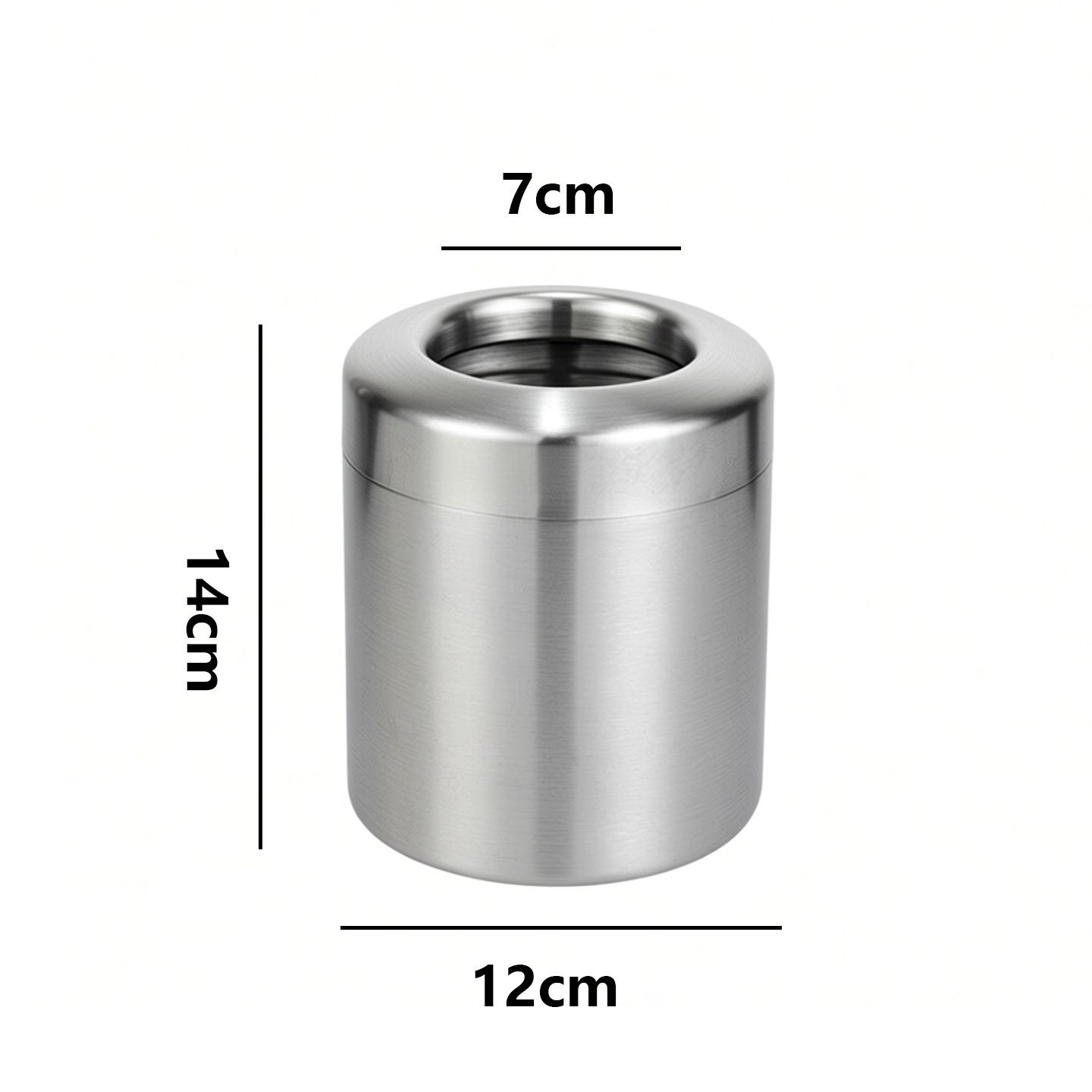 brushed stainless steel trash cans โ image 5