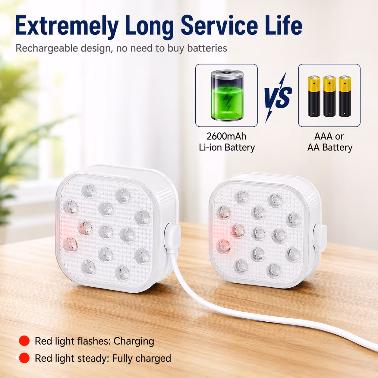 Rechargeable Magnetic Pool Light - IP68 Waterproof Underwater LED Light with Remote Control - 16 Colors 2600mAh Battery for Above Ground Inground Pools - 2 โ image 4