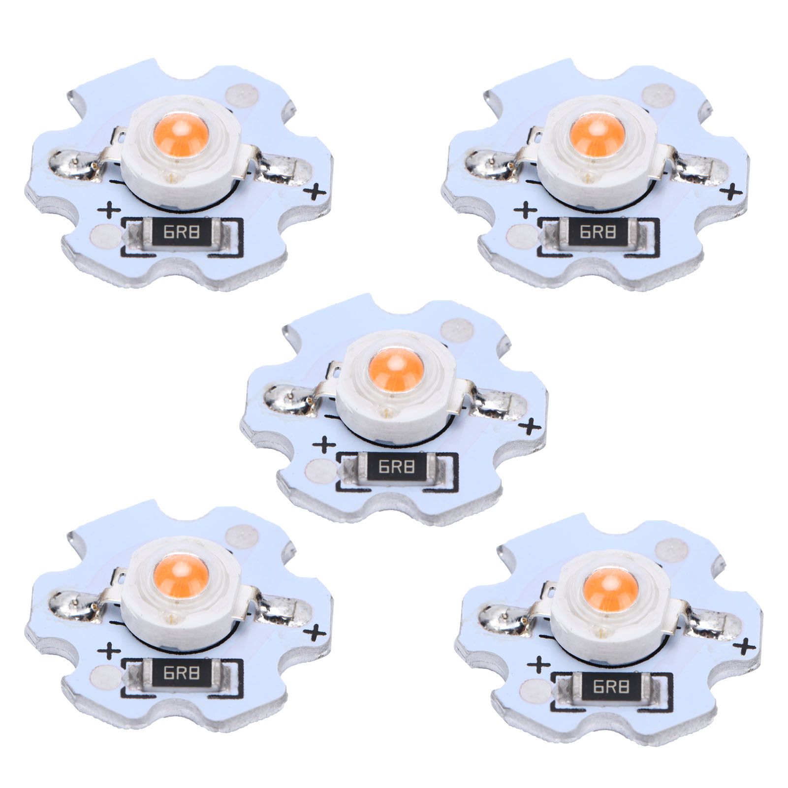 25Pcs 5V LED Chips 200LM 1W High Power LED Lamp Beads for DIY Lighting FixturesPink Light 380‑840NM — image 3