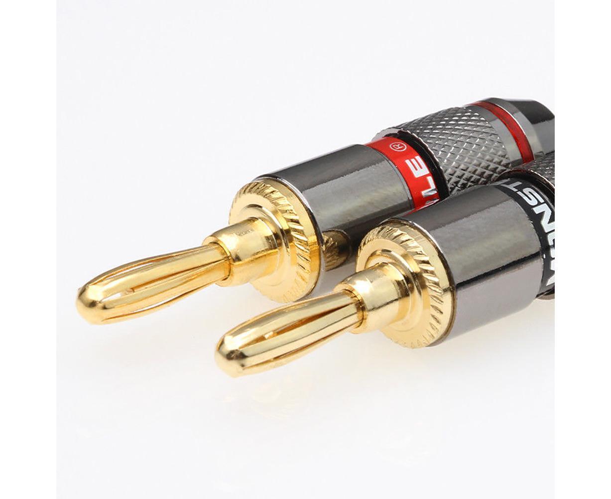 12Pcs 24K Gold Plated Zinc Alloy Banana Plugs Speaker Audio Video Connectors โ image 4