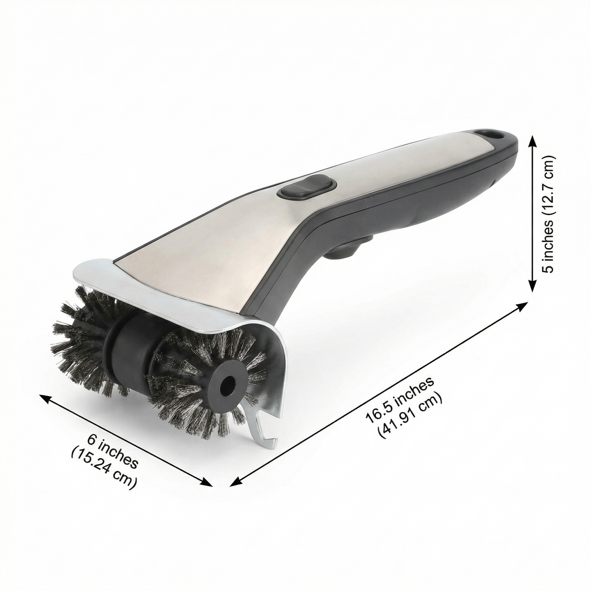 Electric Steam Grill Brush with Stainless Steel Bristles & 3000mAh Rechargeable Battery – Powerful BBQ Cleaner for All Grills, Indoor and Outdoor Use (Grey) — image 6