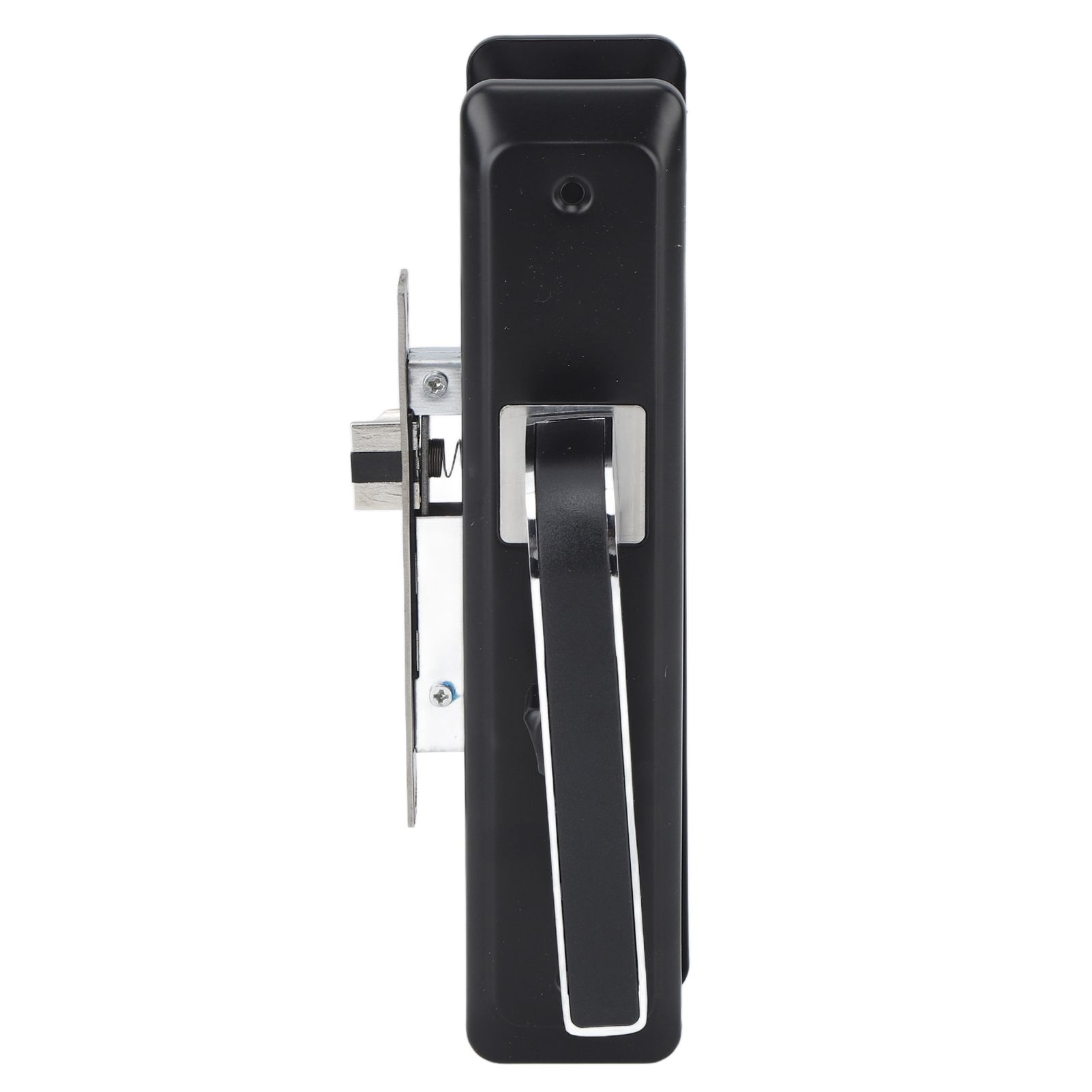Privacy Bathroom Lever Lock Set Low Noise Door Lever Lockset Bedroom Door Handle Security Door Lever with Lock Black โ image 4