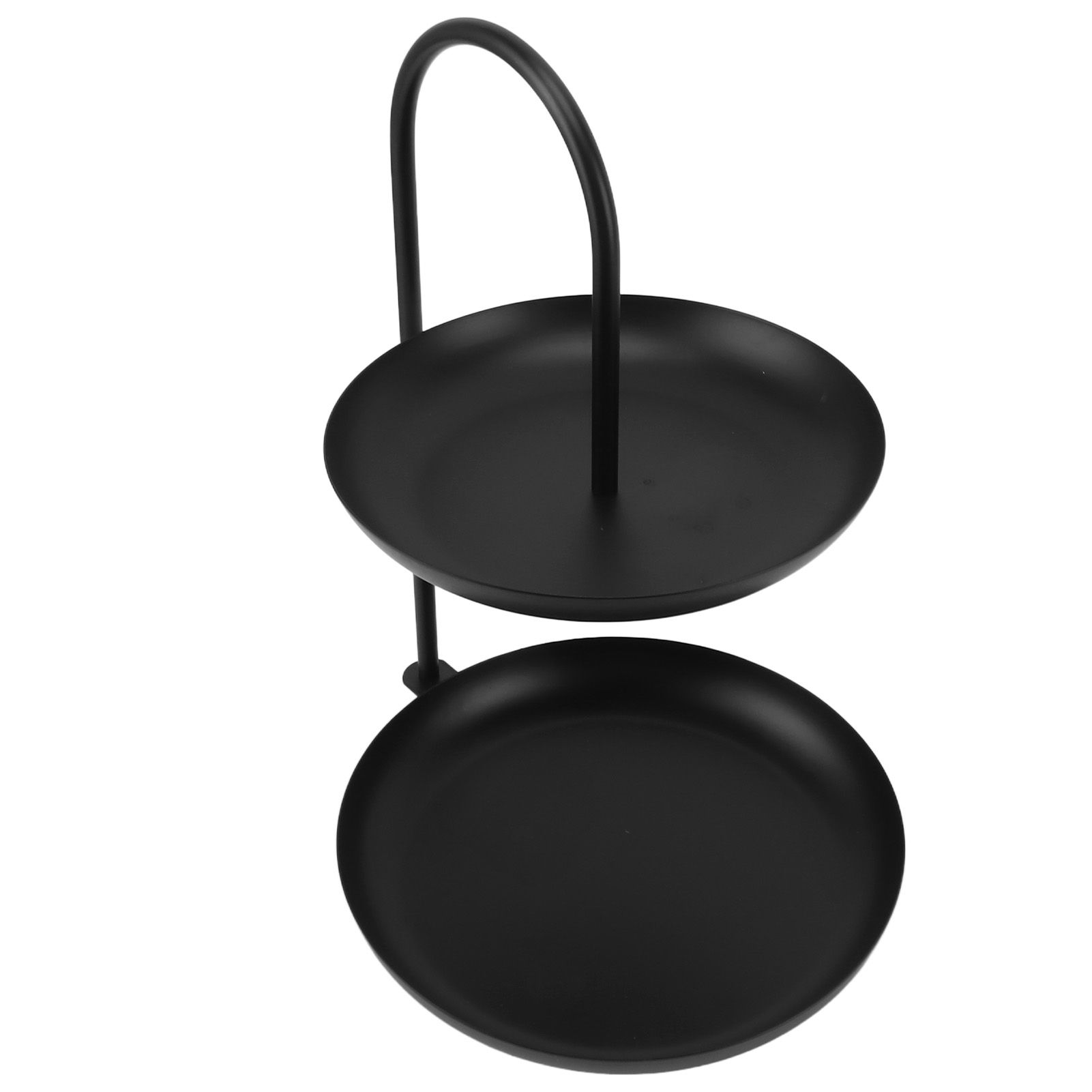 Dessert Rack Fruit Stand Round 2 Tier Iron Display Holder for Party Wedding Birthday Home Black โ image 4