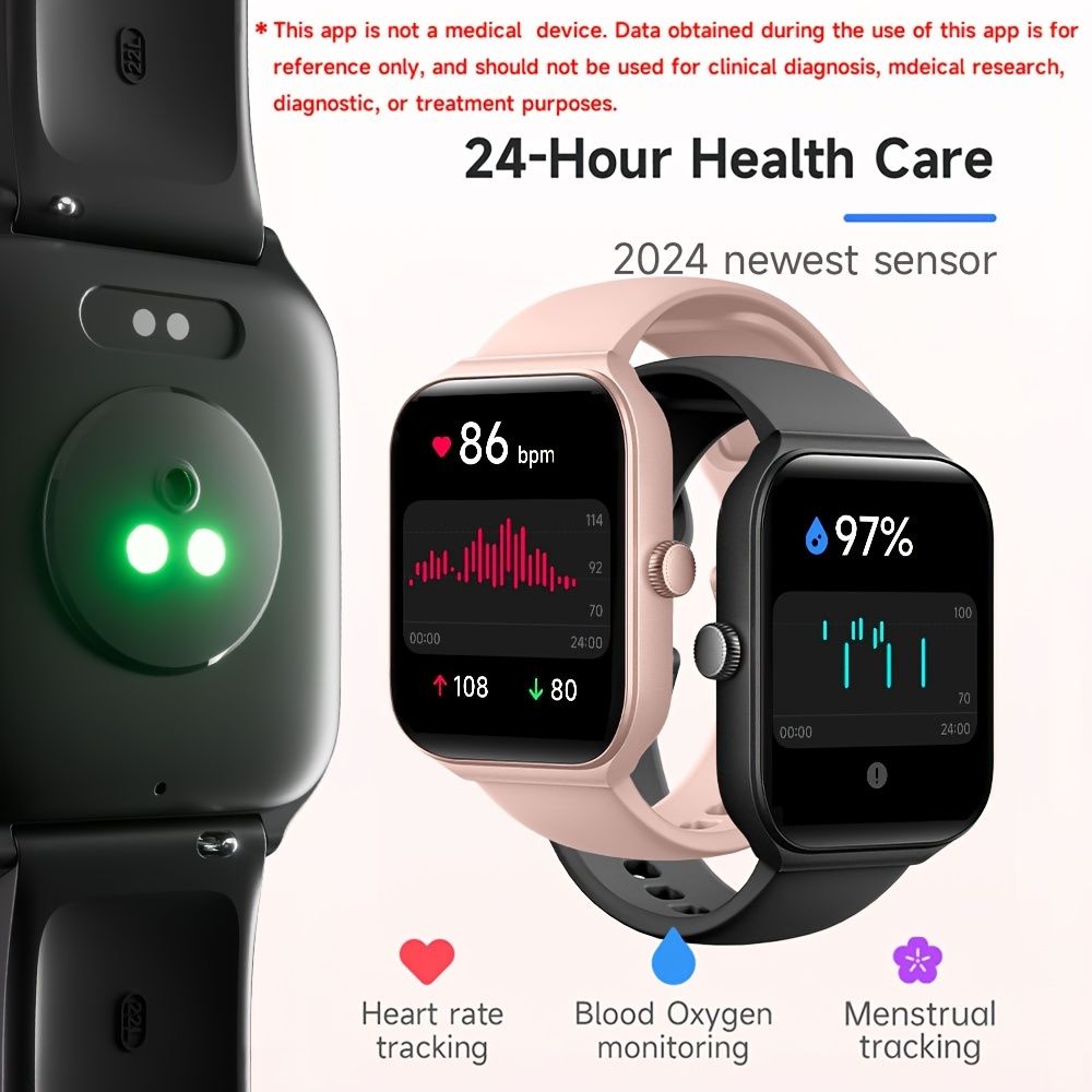 Smartwatch, men's and women's, 4.95cm fitness tracker, supports answering/making calls, wireless/睡Sleep tracking / 50 exercise modes, fitness watch, holiday — image 6