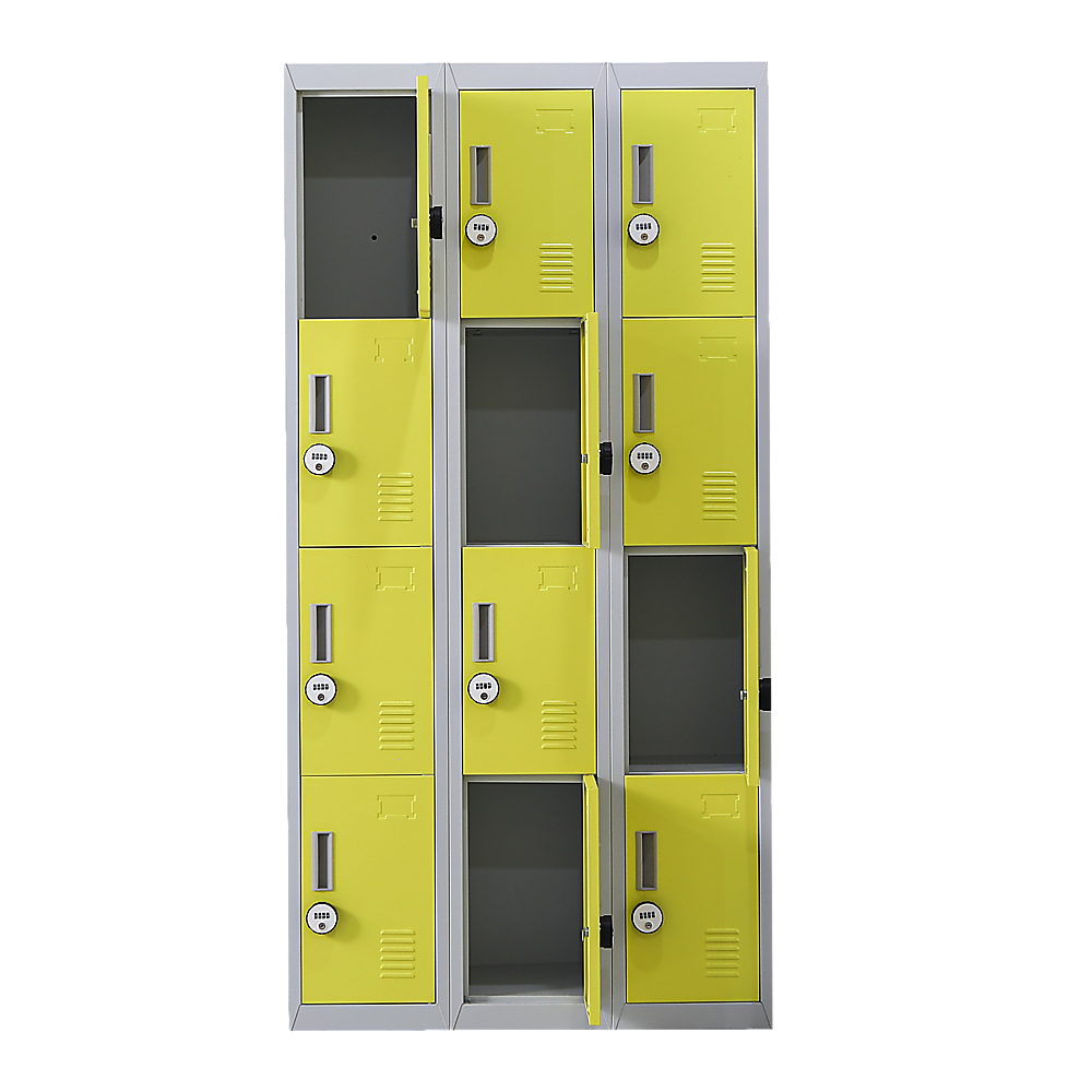 12-Door Locker for Office Gym Shed School Home Storage - 4-Digit Combination Lock โ image 4