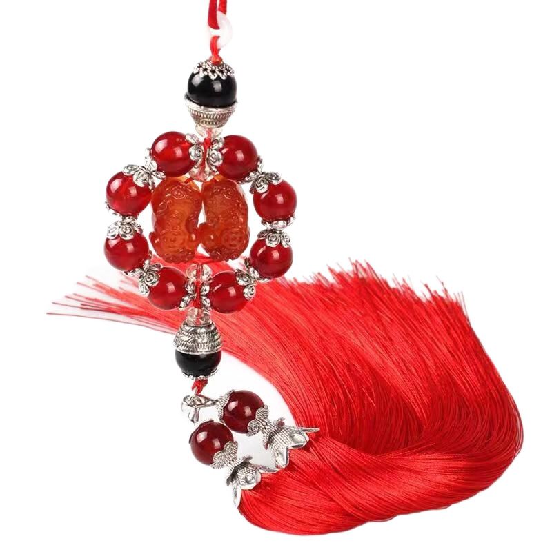 Car Pendant Qilin Red Agate Style โ image 4