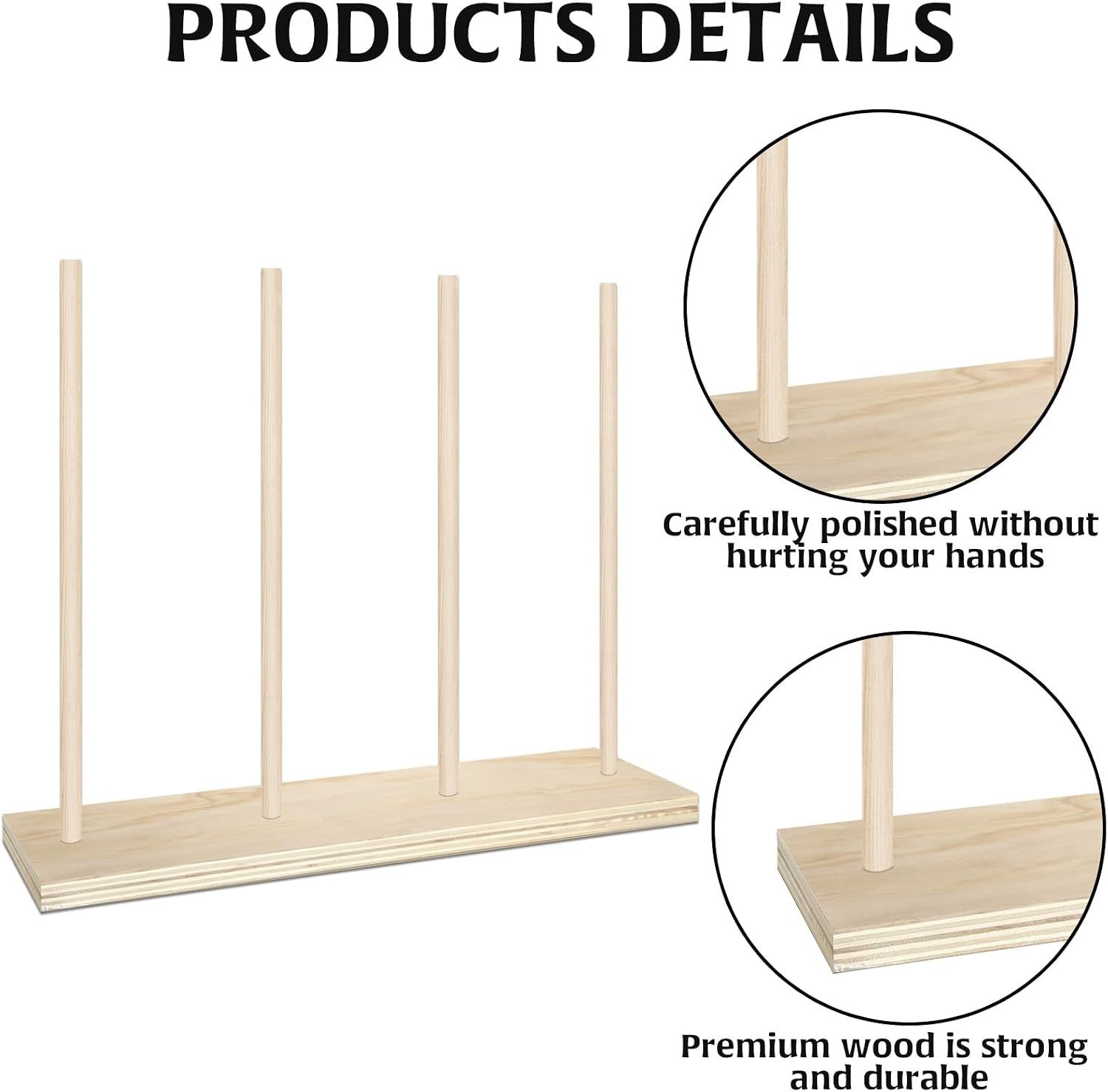 Ribbon Holder Organizer Rack, Easy to Install Ribbon Rack Ribbon Storage Organizer Ribbon Holder Bow Maker for Ribbon Wreaths — image 3