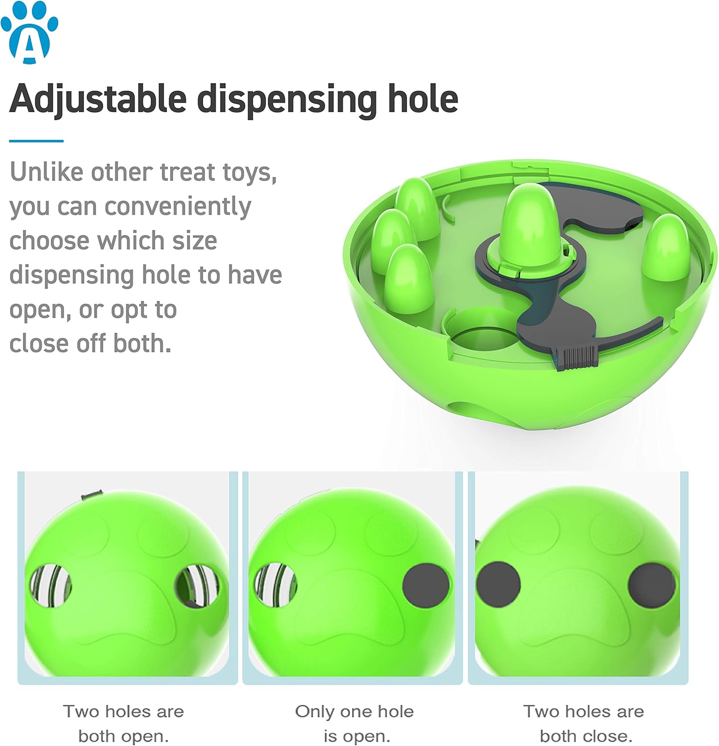 Green Interactive Dog Snack Ball Chew Toy Food Dispenser for Dogs — image 4