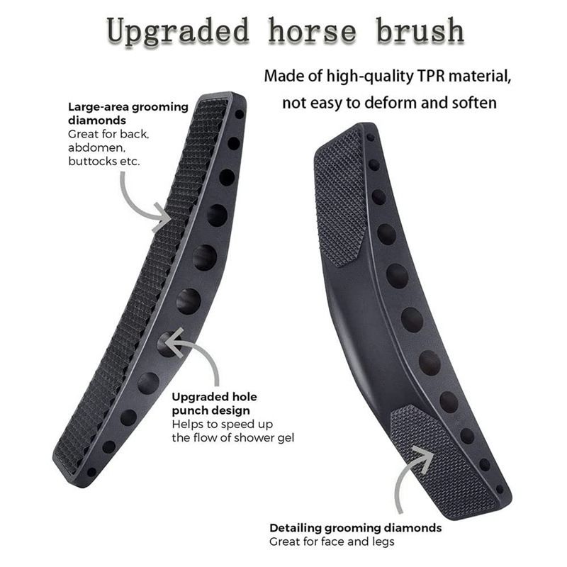 Horse Brush Hair Grooming Shedding Massage Tool Supplies Groomer Stuff Short Haired Removal Sweat Cleaning Pet Comb Scrubber โ image 4